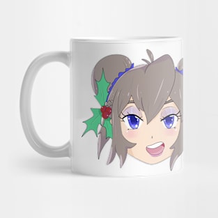 Mic-Chan Christmas Head Mug